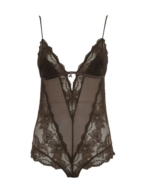 Body in pizzo Sensual Brown Patrizia Pepe | 2I0143 A602B825